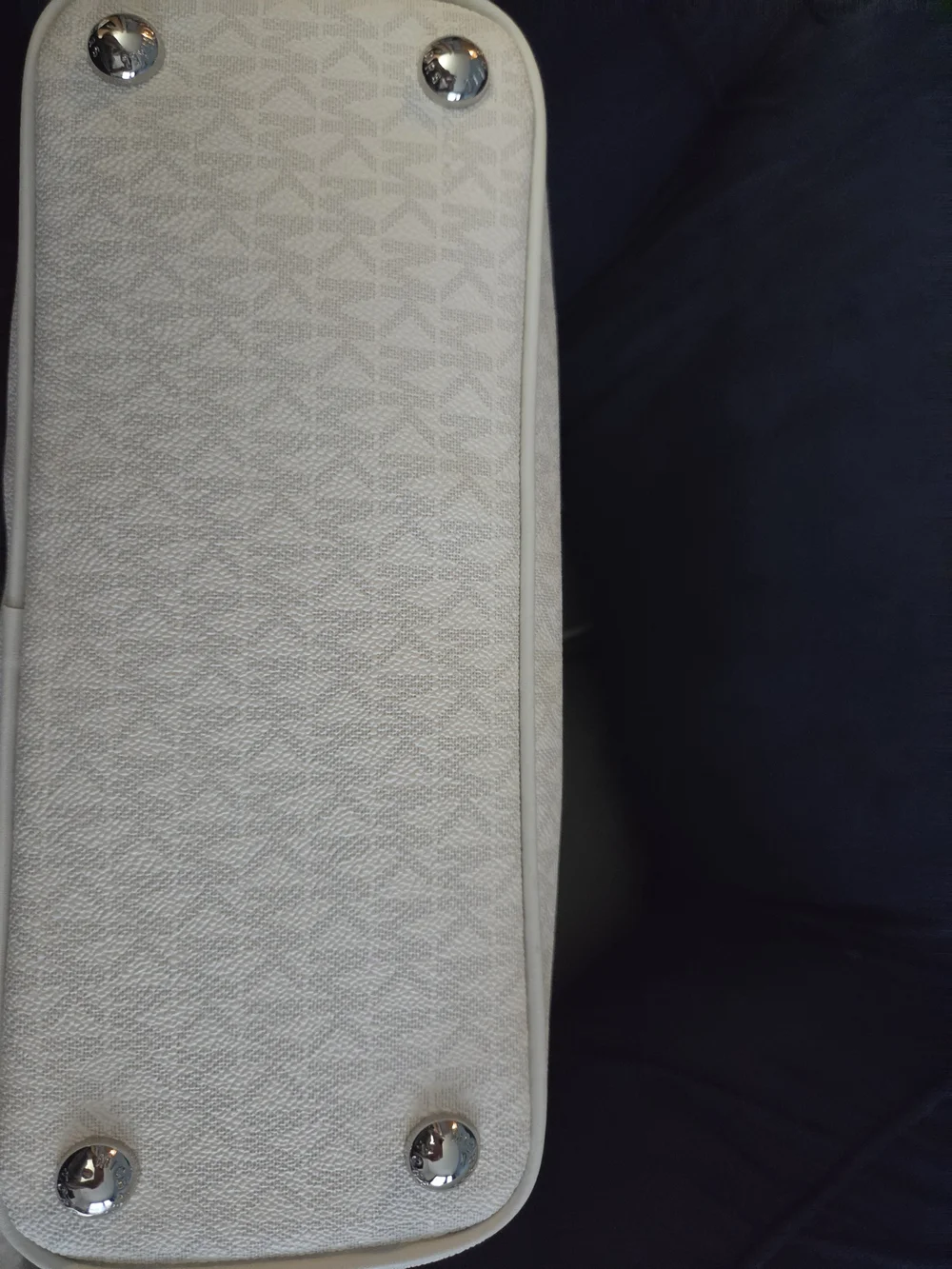 Michael Kors Cream/White Monogram Tote Bag